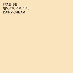 #FAE4BE - Dairy Cream Color Image